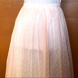Pink Polka dot skirt